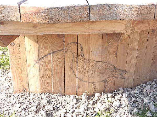 37 New Ferry Curlew on bench